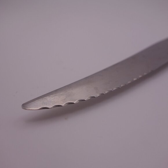 Set of Six(6) MB Hollow Ground Japan Faux Bone Handle Steak Knives - Picture 11 of 15